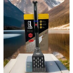 Brand New GRILLIGHT Premium Grade Stainless Steel Grill Spatula with LED Light{R